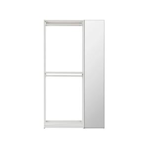 뉴로브 드레스룸 짧은옷장 거울형세트 120cm (컬러 택1)