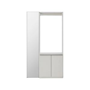 뉴로브 드레스룸 하부수납 거울형세트 120cm (컬러 택1)