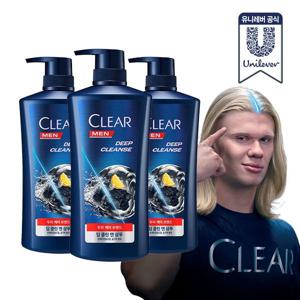클리어 샴푸 650ml 3개