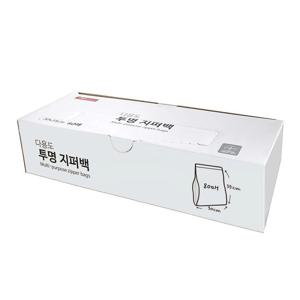 생활을그리다 다용도 투명 지퍼백 특대형 80개입