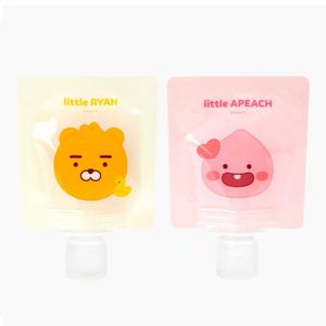 카카오 리틀프렌즈 여행용 튜브 공병 크림 로션 샴푸 용기 30ml 3P 세트