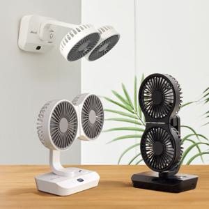 [옵션가 39,900원]투헤드 BLDC 무선 미니 탁상용 선풍기 SIF-D444 벽걸이