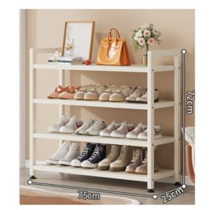 스탠드 신발 선반 철제 수납 조립식 스틸 신발장 팬트리 주방 4단 선반 2color