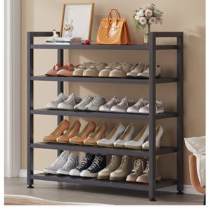 스탠드 신발 선반 철제 수납 조립식 스틸 신발장 팬트리 주방 5단 선반 2color
