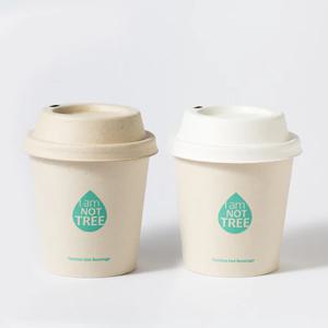 생분해되는 펄프 PLA코팅 일회용 대나무 종이컵 8온스 284mL 100개