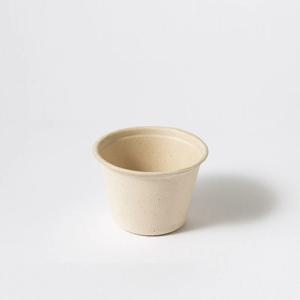 생분해되는 일회용 원형 펄프 용기 140ml 소스 포장 배달 100개