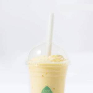 생분해되는 PLA 일회용 버블티 빨대 11x210 벌크포장 화이트 200개