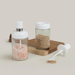 일체형 유리 밀폐 양념통 스푼형 250ml
