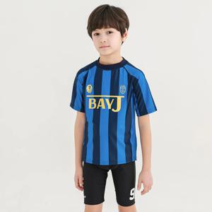 BAY-J 주니어 남아 수영복 나인 블루 실내 수영복+파우치세트