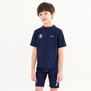 BAY-J 주니어 남아 실내수영복 생존수영 럭키 네이비 수영복+파우치세트