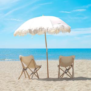 너도밤나무 우드 태슬 피크닉 파라솔