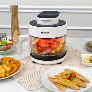 글라스 유리 에어프라이어 3.5L 가정용 KAF-4035 투명한 바스켓