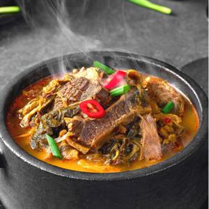 국내산 소갈비 얼큰함이 남다른 얼큰 정말 우거지 갈비탕 600gX4팩