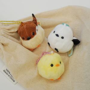 어뮤즈 뱁새 병아리 오목눈이 새 인형 키링 3종 공식정품 가방 열쇠 고리 (참새)