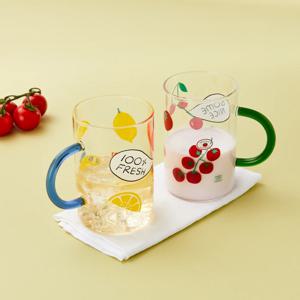 레몬코스타 손잡이 빅 내열 유리잔 600ml 2 style