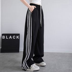 레이스나일론와이드팬츠 여자트레이닝 팬츠 츄리닝