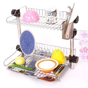 기둥 식기건조대 2단(대형) 설거지 그릇정리대 주방 싱크대선반