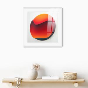 2014F얀 칼럽-버닝 웨이브 /메탈프레임 아크릴 매트액자 컨템포라리 모던추상