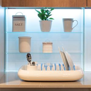 Dish Doctor Dish-Rack 디쉬닥터 식기건조대 (White / Blue)