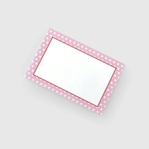 떡메모지 pink white dot memopad