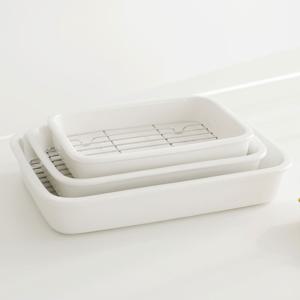 세라믹밧드 오븐 트레이 용기 밧드 오븐용 도자기 3size 세트