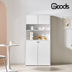 미라루 800 홈카페 장식장 그릇장 주방 수납장 세트 (상부장+하부장) 4colors