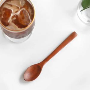 니코트 우드 요거트스푼 타원