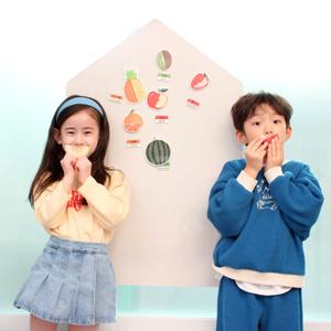 붙이는 찰떡보드 유아자석칠판 화이트보드 유리용 집모양
