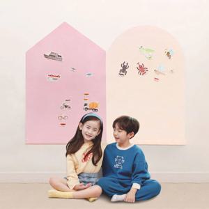 붙이는 찰떡보드 유아자석칠판 화이트보드 실크벽지용 집모양