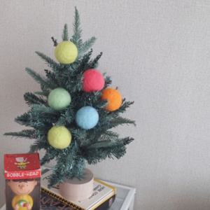 크리스마스 장식 파스텔 양모볼 5cm 5개 세트
