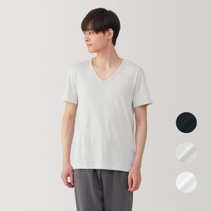 남성 산뜻한 면 V넥 반소매 티셔츠 FA19OA5S