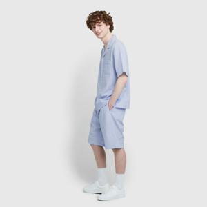 남 시어서커 체크 5부 파자마 세트 (2 colors)