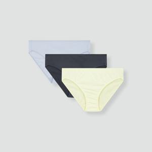 여 코튼 베이직 힙허거 팬티 3P (4 colors)