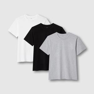 남녀공용 코튼 라운드넥 티셔츠 3P (2 colors)
