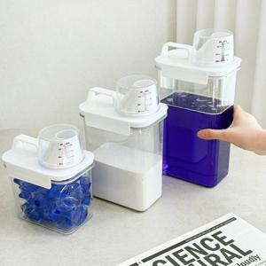 편리한 계량컵 손잡이 소분용기 공병 디스펜서 세탁세제통 3size