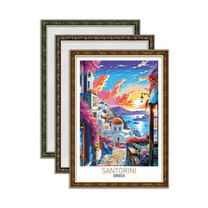 그리스 산토리니 퍼즐 500P+슬림앤틱 액자 세트