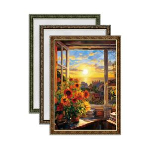 석양에 물든 창문 퍼즐 500P+슬림앤틱 액자 세트