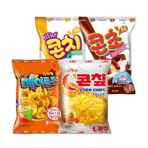 밀가루없는 과자세트 (8p) / 콘칩 메이플콘 콘초 콘치