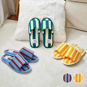 위캔드 테리 스트라이프 슬리퍼 2size 2color