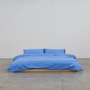 Blue Wave Stripe Duvet Cover