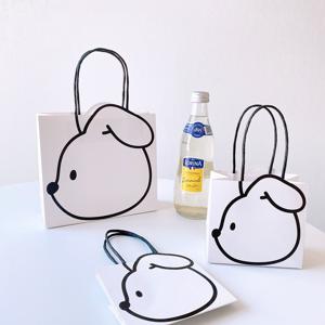 귀여운 강아지 미니 종이 쇼핑백 10p