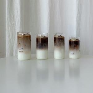 길쭉 일자 아이스아메리카노 내열 유리컵 700ml