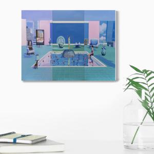 2025맥투-홈스위트홈풍수그림,물/우드노프레임 아크릴 판넬액자  모던풍경 온라인갤러리