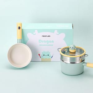 드래곤 IH 쿡웨어 세트(냄비+웍+찜기) 베이비 이유식 냄비