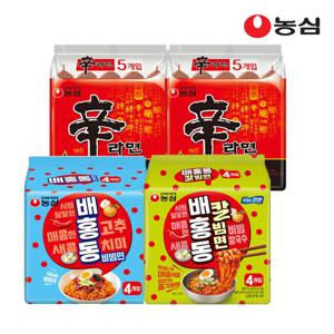 신라면 10개 + 배홍동비빔면 4개+ 배홍동칼빔면 4개