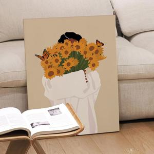풍수 24색 해바라기 돈들어오는 인테리어 캔버스그림액자 / 12.행운가득한 나A