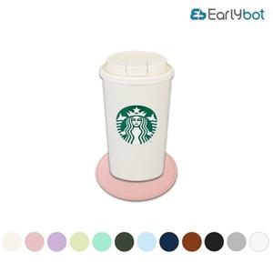 프리미엄 인조 가족 원형 컵 받침대 티코스터 홈카페 인테리어 소품 감성 10x10cm