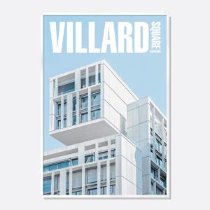 미드센츄리모던 아트포스터 인테리어 액자 도시풍경 VILLARD SQUARE Sky