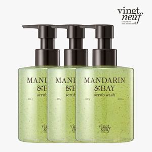 퍼퓸 스크럽 바디워시 만다린앤베이 500g 3개