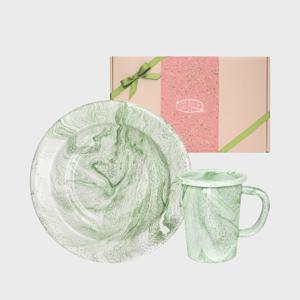 마블웨이 파스타 플레이트23 1P + 핸들 롱텀블러 1P Gift box
